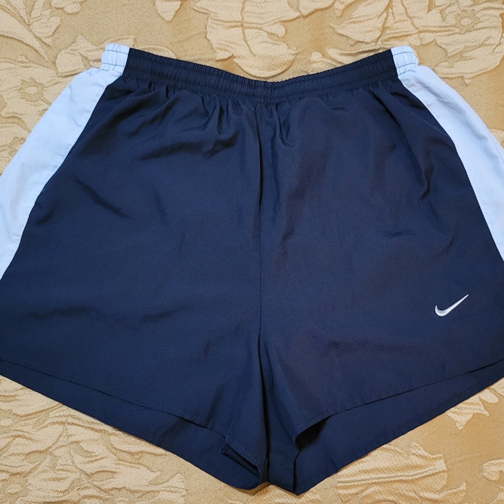 Nike Dark Blue and Light Blue Sports Shorts